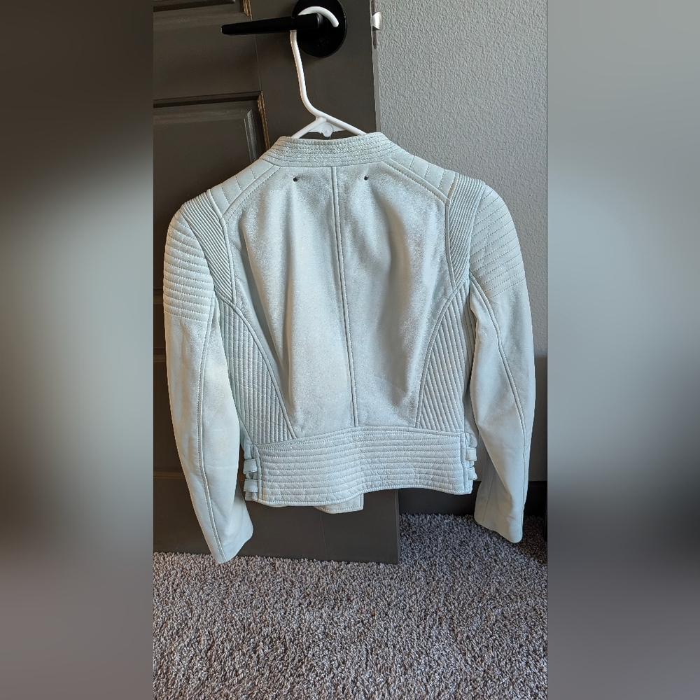 Barbara Bui Mint Green 100% Leather Jacket - Picture 14 of 14